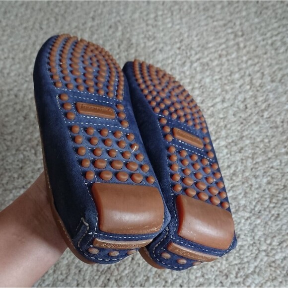 Faconnable leather moccasins in navy blue size 36.5 - Picture 14 of 15